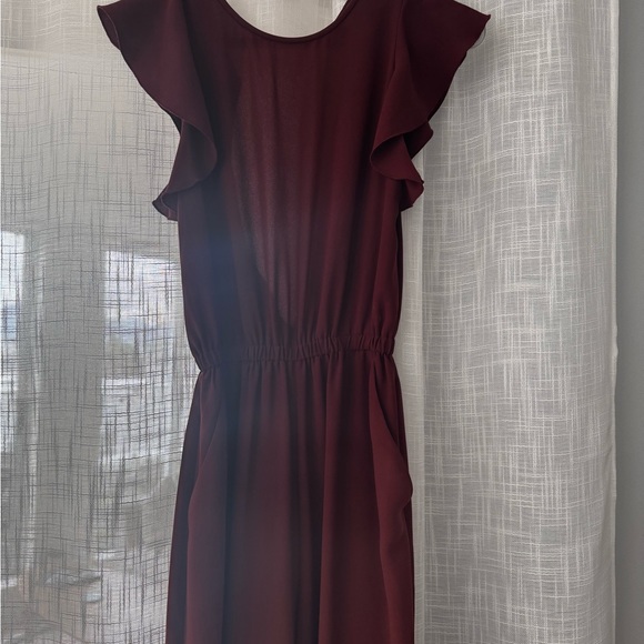 Aritzia Wilfred | Fleurette Jumpsuit - Maroon/wine - Picture 2 of 3
